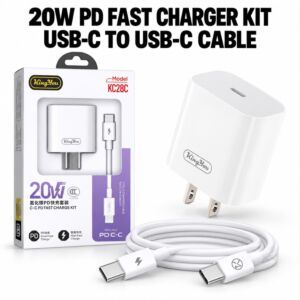 2IN1PD 20W House Adapter + USB-C To USB-C Cable 