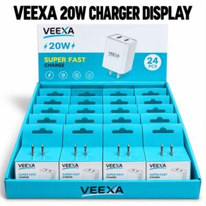 Veexa 20W Usb+Pd Super Fast Charger Display Box