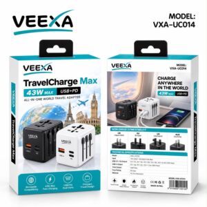 Veexa 43W Super Fast Travel Charge Max Black