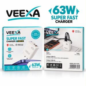 Veexa 45W Super Fast Charger (Supports Laptops) -012W