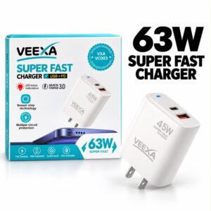 Veexa 45W Super Fast Charger (Supports Laptops) -012W