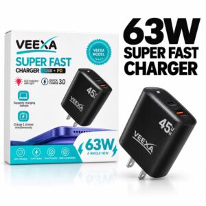 Veexa 45W Super Fast Charger (Supports Laptops) -012B
