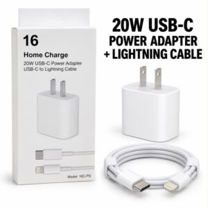 Home Charge 20W USB-C Power Adapter USB-C to Lightning Cable