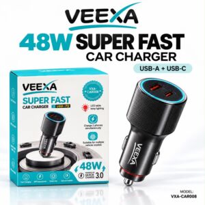 Veexa 48W Super Fast Car Charger -008