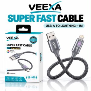 Veexa Rgb Smart Led Woven Usb-L Super Fast Cable