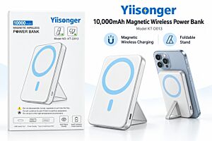 Yiisonger KT-D013 10,000mAh Magnetic Wireless Power Bank with Foldable Stand