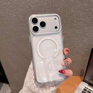 Luxury PU Mobile Phone Case for Iphone 17-Clear