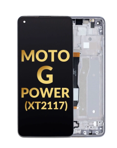 Fog LCD Assembly With Frame For Moto G Power (XT2117/2021) - Flash Gray