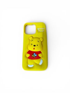 Yellow Bear 3D Character Case For iPhone 14  - X